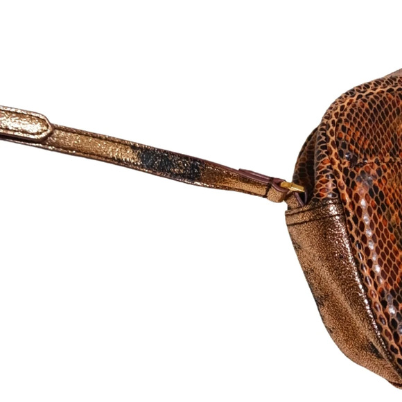 NEW Gili Crossbody Snake Embossed Genuine Leather Purse with Wallet - Picture 14 of 16